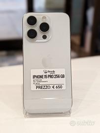 iPhone 15 Pro 256GB bianco usato garanzia 