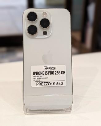 iPhone 15 Pro 256GB bianco usato garanzia 