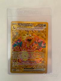 Carta Pokemon charizard francese ex gold teracrist
