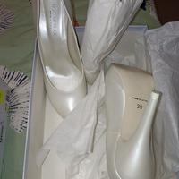 scarpe decolleté da sposa nuove n.39