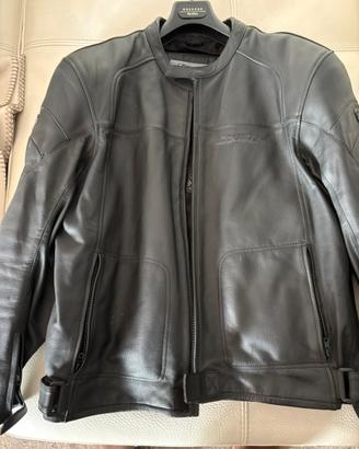 Giubbino moto vera pelle