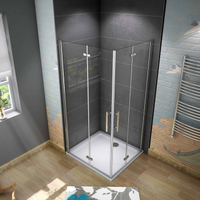 Aica Italy Box Doccia Angolare 90x100 Doppia Porta