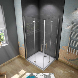 Aica Italy Box Doccia Angolare 90x100 Doppia Porta