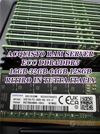 AQUISTO DDR4 ECC/DDR5 ECC RAMSERVER
