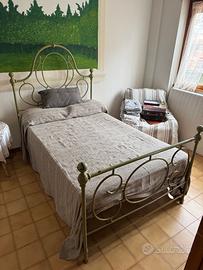 letto una piazza e mezza con testiera + materasso