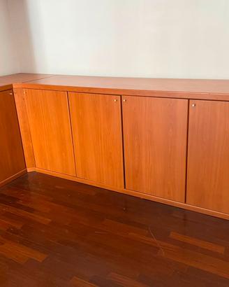 Mobile in legno ad angolo con ante