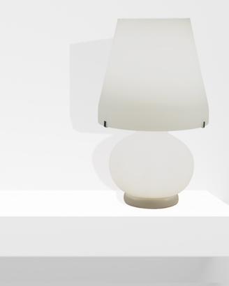 Lampada da tavolo vetro bianco