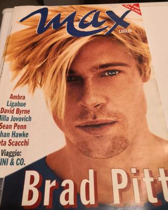 Rivista Max luglio 1997 Brad Pitt