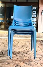 sedie Scab azzurre
