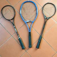 racchette da squash e tennis 