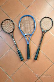 racchette da squash e tennis 