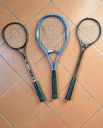 racchette da squash e tennis 