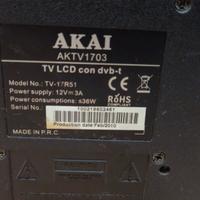 Tv led akai 17 pollici