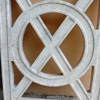 COPPIA BALAUSTRE ANTICHE IN MARMO BIANCO CARRARA