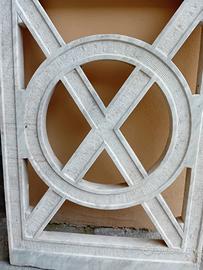 COPPIA BALAUSTRE ANTICHE IN MARMO BIANCO CARRARA