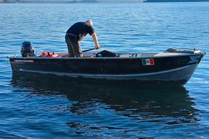 Barca canadian 4.70 scafo in alluminio