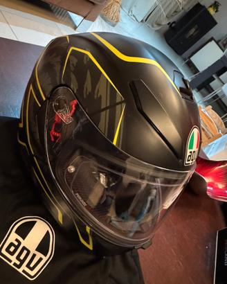 AGV Casco Integrale AGV Nero Opaco Fluo Taglia  S