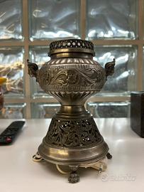 Lampada vintage in peltro