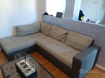 divano angolare  letto e contenitore 