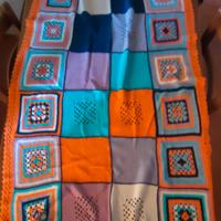 coperta baby di puro cotone all'uncinetto 