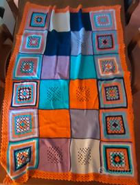 coperta baby di puro cotone all'uncinetto 