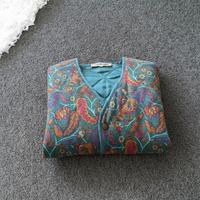 NaraCamicie Vintage Gilet Trapuntato Floreale