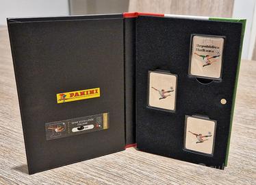 Trittico monete 5 euro Figurine Panini fdc