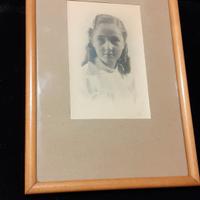 Foto giovinetta e cornice