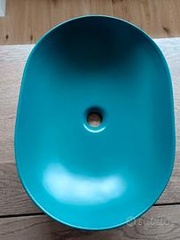 lavabo verde DEGHI con piletta click clack