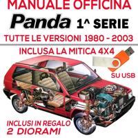 Manuale officina Fiat Panda 1980-2003 su USB 2GB