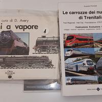 Riviste vecchie e libri sui treni