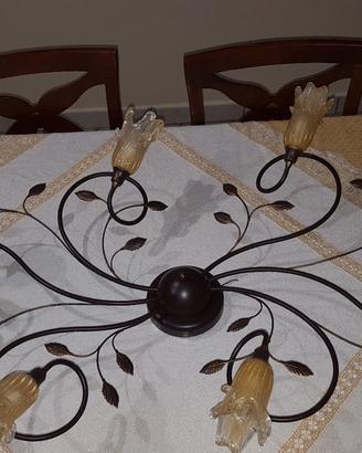 Lampadario e faretti 