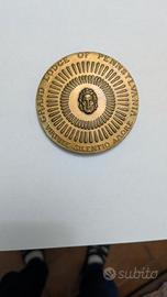 Medaglia massonica BENJAMIN FRANKLIN bronzo del 19