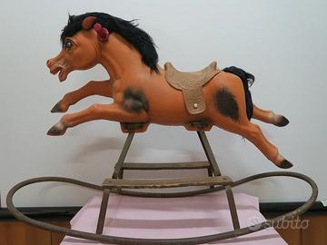 cavallo a dondolo vintage anni 50 marca Canova