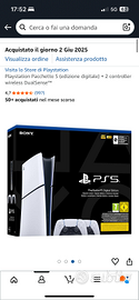 Playstation Pacchetto 5 (edizione digitale) + 2 co