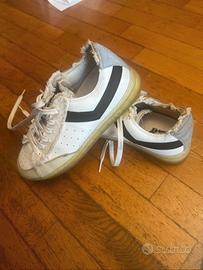 Scarpe da ginnastica in pelle e tela Pony