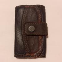 Portachiavi Timberland in pelle nera sei anelli