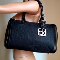 Baule, originale CALVIN KLEIN,tessuto logato/pelle