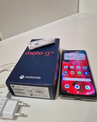 Motorola g24 128GB nero in garanzia