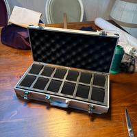 Porta orologi da 12 pezzi in acciaio