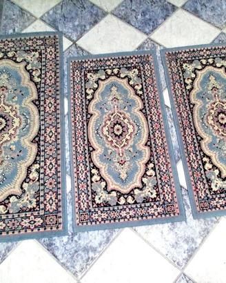 Set tappeti simil persiani scendi letto X 3 pezzi