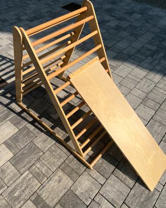 Triangolo pieghevole in legno 2-in-1 per bambini
