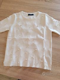 Zara maglia donna con perle 