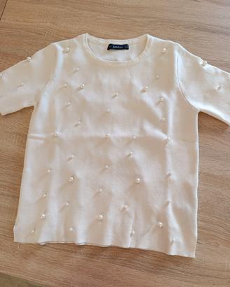 Zara maglia donna con perle 
