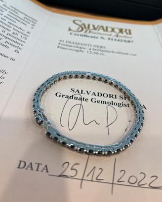 Bracciale tennis diamanti unisex