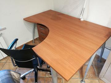 SCRIVANIA PC TAVOLO UFFICIO CON CASSETTIERA NUOVO