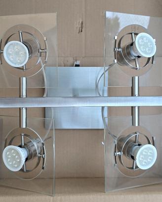 lampadario Ikea a 4 faretti orientabili