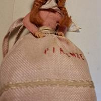 Bambolina vintage con gonna a sacco con cerniera