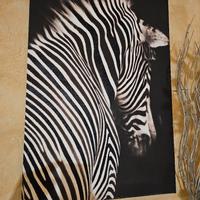 stampa artistica su tela con brillantini neri