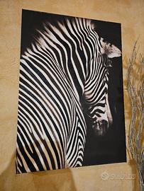 stampa artistica su tela con brillantini neri